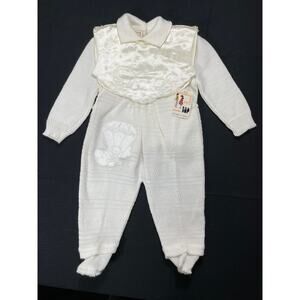 Vintage infant sweater set for 3 to 6 months, made in Italy